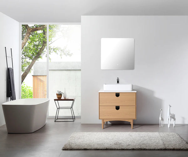 TOCADOR DE BAÑO PORTREE DE 30” EN NOGAL
