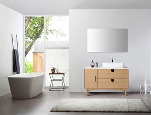 TOCADOR DE BAÑO PORTREE DE 48” EN NOGAL