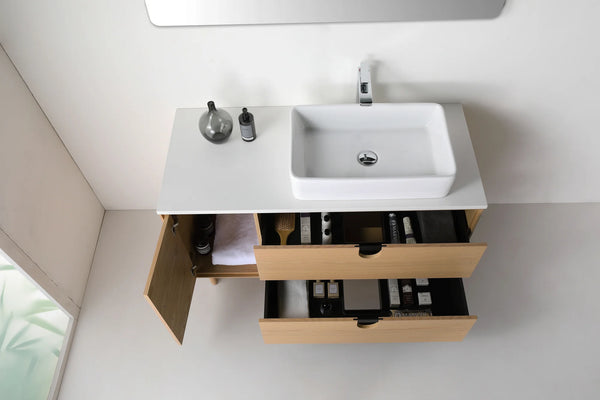 TOCADOR DE BAÑO PORTREE DE 48” EN NOGAL