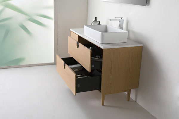 TOCADOR DE BAÑO PORTREE DE 48” EN NOGAL