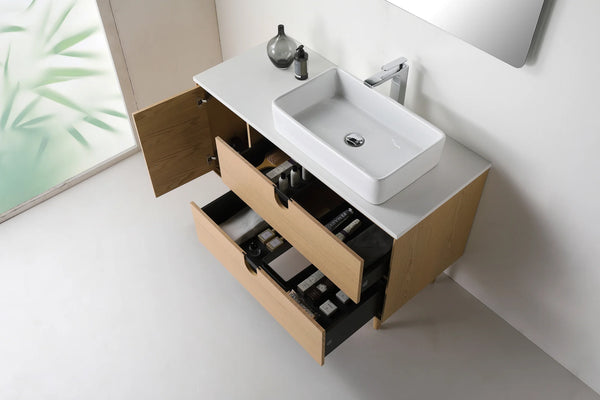 TOCADOR DE BAÑO PORTREE DE 48” EN NOGAL