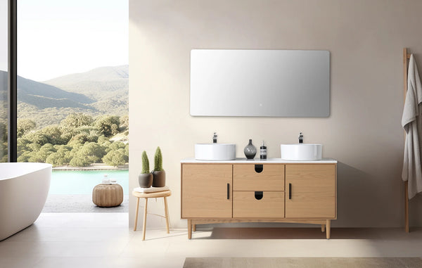TOCADOR DE BAÑO PORTREE DE 60” EN NOGAL