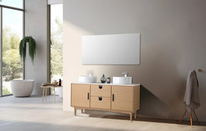 TOCADOR DE BAÑO PORTREE DE 60” EN NOGAL