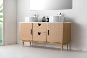 TOCADOR DE BAÑO PORTREE DE 60” EN NOGAL