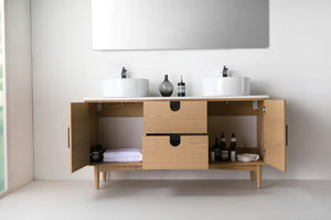 TOCADOR DE BAÑO PORTREE DE 60” EN NOGAL