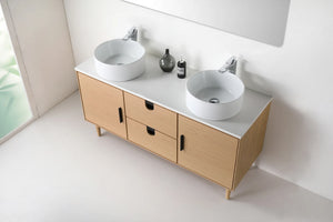 TOCADOR DE BAÑO PORTREE DE 60” EN NOGAL
