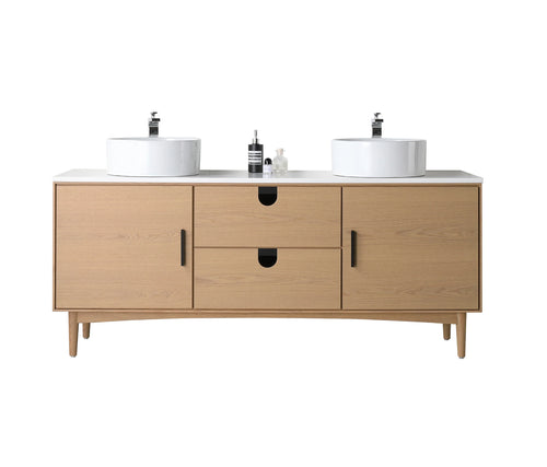 TOCADOR DE BAÑO PORTREE DE 72” EN NOGAL