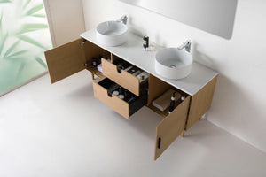 TOCADOR DE BAÑO PORTREE DE 72” EN NOGAL