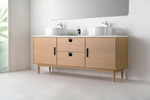 TOCADOR DE BAÑO PORTREE DE 72” EN NOGAL