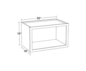 Oak Shade Wall Microwave Open Box