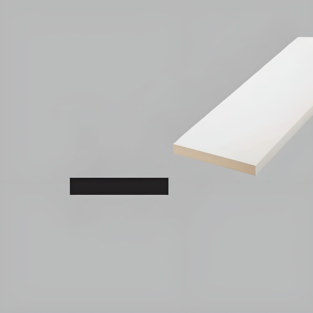 Primed MDF RIP  11/16" x 1-1/2" x 16ft