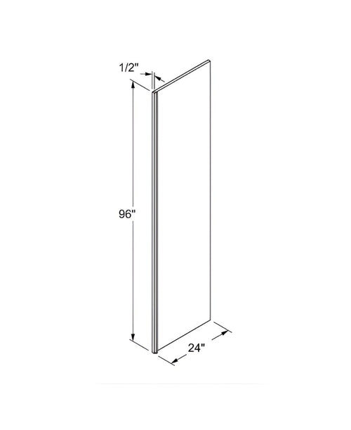 French Grey Refrigerator End Panel Veneer