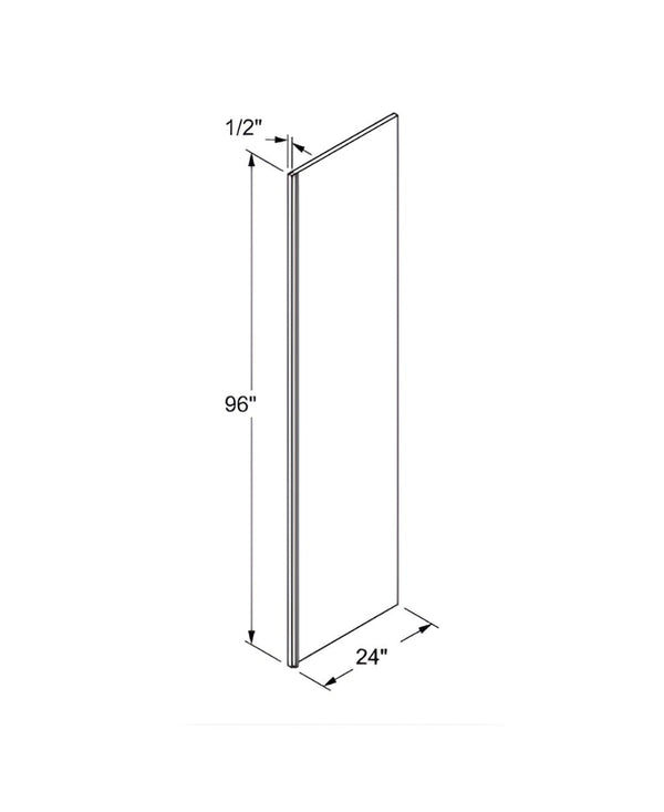 Greek Blue Refrigerator End Panel Veneer