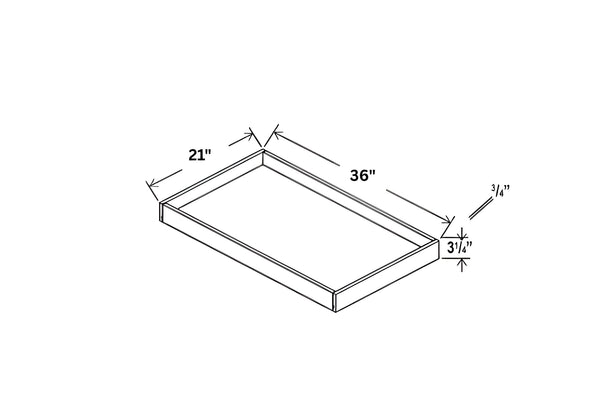 Smokey Ash- Roll Out Tray - Fits B36
