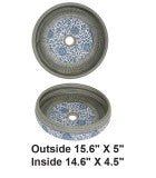 Vessel Round Ceramic Sink