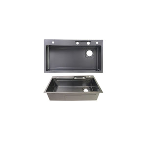 AD-S3219 Single Bowl Black Multifunctional Workstation Kitchen Sink
