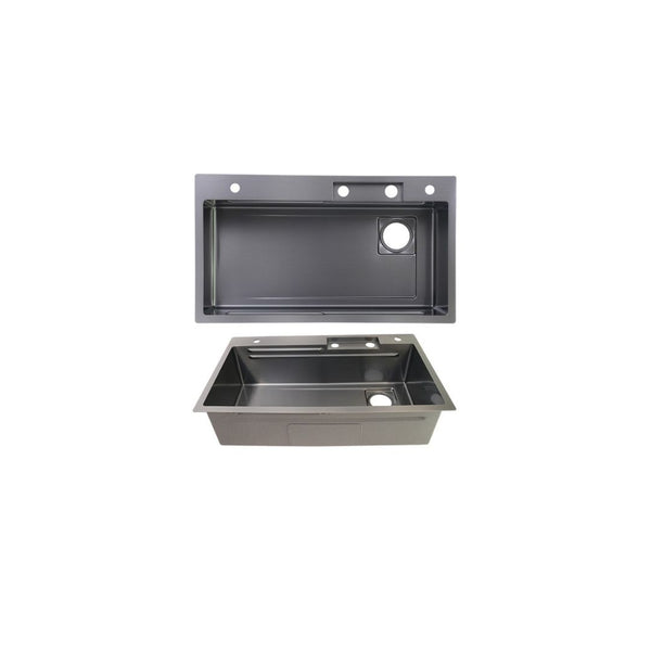 AD-S3219 Single Bowl Black Multifunctional Workstation Kitchen Sink