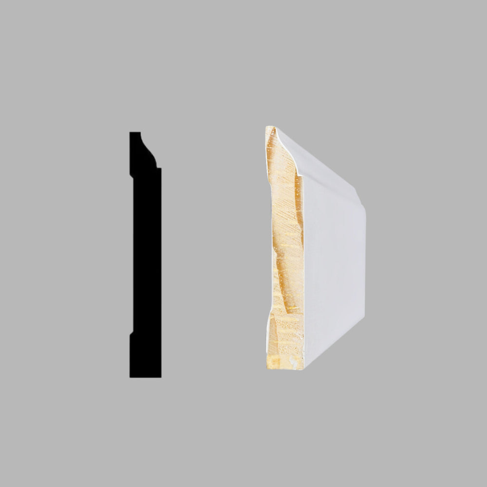 Zócalo de pino de 4 1/4"