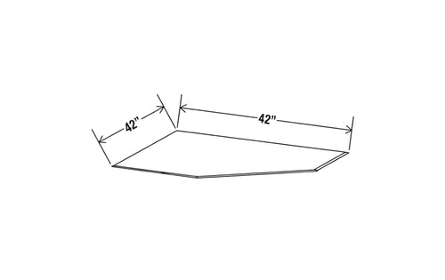 Smokey Ash- Corner Sink Front Floor for use with DCSF42