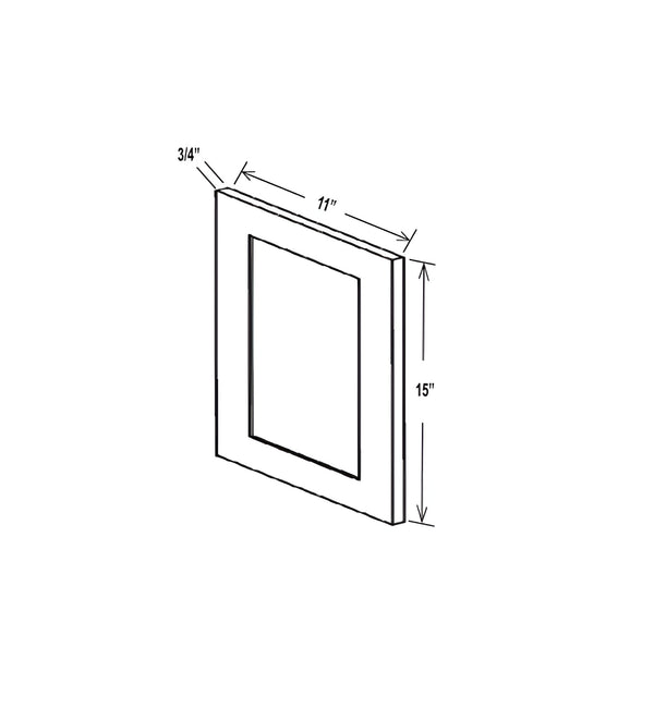 Slim Shaker Oak Sample Door