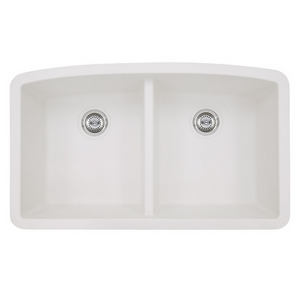 White Quartz Double Bowl 50/50-3219