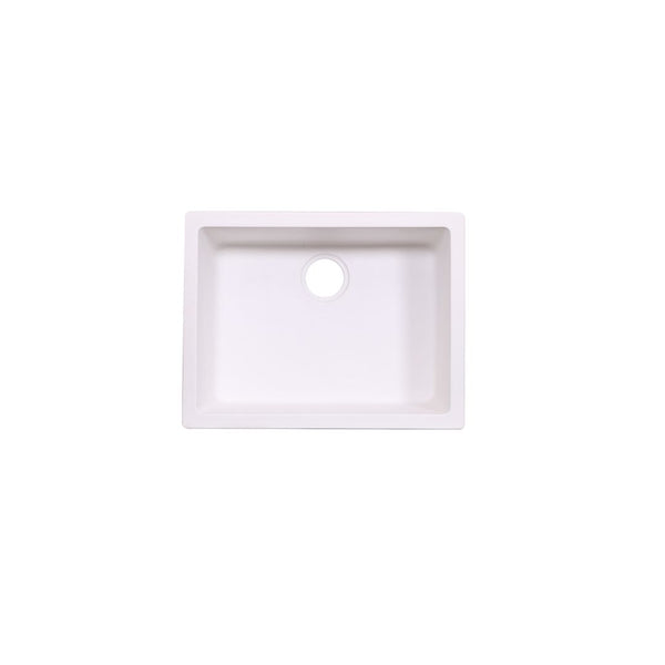 AD-GC48 Undermount Single Bowl Granite Composite Sink White