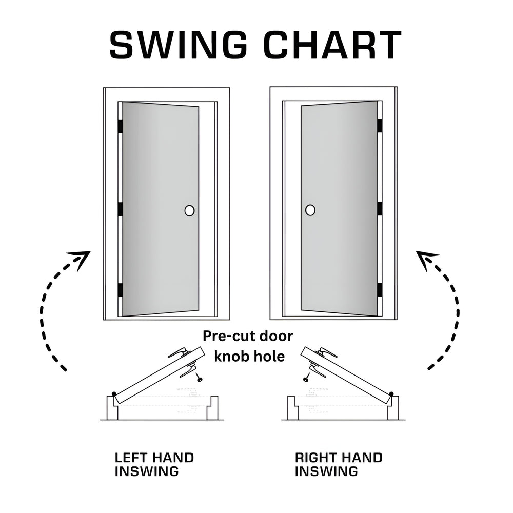 1-panel Slab Door Hollow ( 80" height )