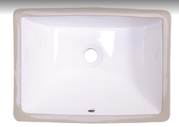 Rectangular Ceramic Sink Small White  18x 7.5