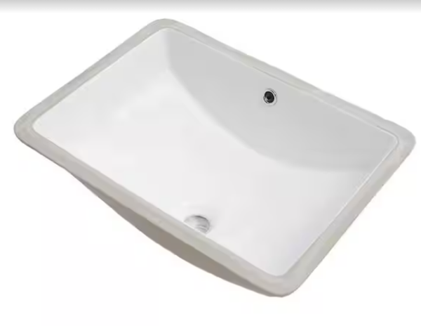 Rectangular Undermount Ceramic Sink