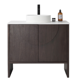 CELLE 36” DARK WALNUT BATHROOM VANITY