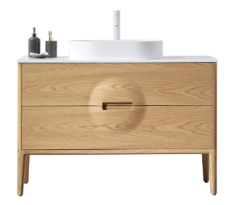 COLMAR 48” WHITEWASH OAK BATHROOM VANITY