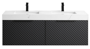 MANAROLA 60” BLACK OF NIGHT BATHROOM VANITY
