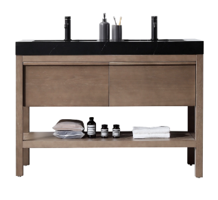 BIBURY 48” CHESTNUT OAK BATHROOM VANITY