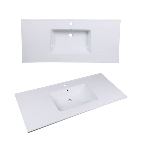 AD-C52-Vanity Top / Drop-in Rectangular Ceramic