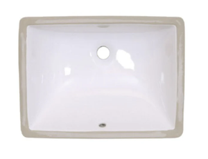 AD-C6M-Rectangular Ceramic Undermount Sink (Medium)