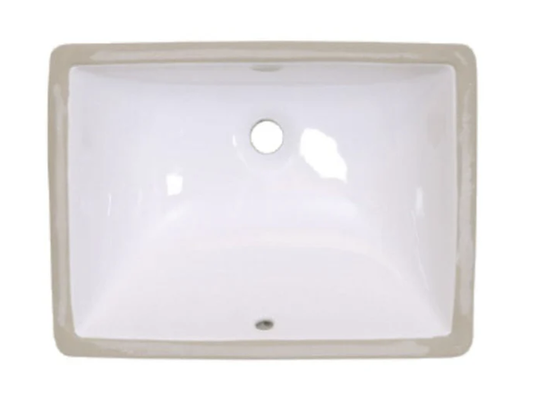 AD-C6M-Rectangular Ceramic Undermount Sink (Medium)