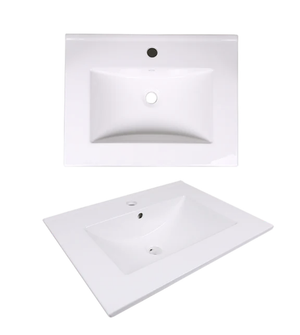 AD-E60-Vanity Top / Drop-in Rectangular Ceramic