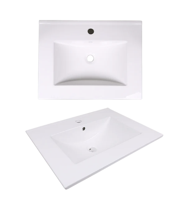 AD-E60-Vanity Top / Drop-in Rectangular Ceramic