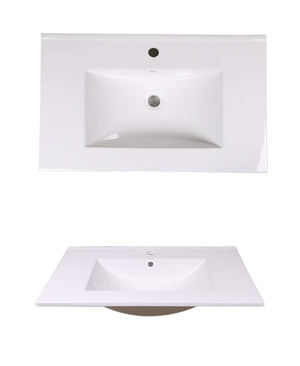 AD-E75-Vanity Top / Drop-in Rectangular Ceramic