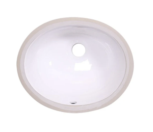 AD-C1 White-Undermount Oval Ceramic Sink White