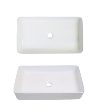 AD-C33-Vessel Rectangular Sink White