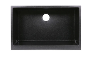 AD-GCF78 Black-Granite Compound Sink- Black