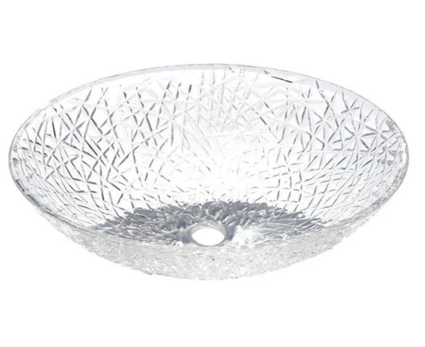 AD-GL2-Vessel Oval Glass Sink