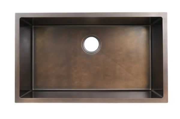 AD-H78-Copper-Handmade Undermount Stainless Sink- COPPER