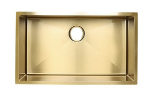AD-H78-Gold-Handmade Undermount Stainless Sink- GOLD
