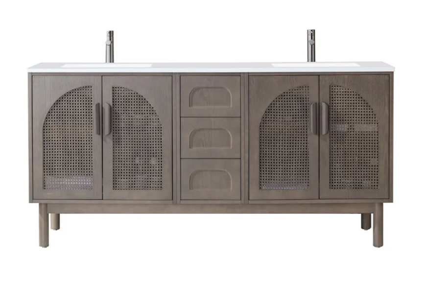 NARA 72” CHESNUT OAK BATHROOM VANITY