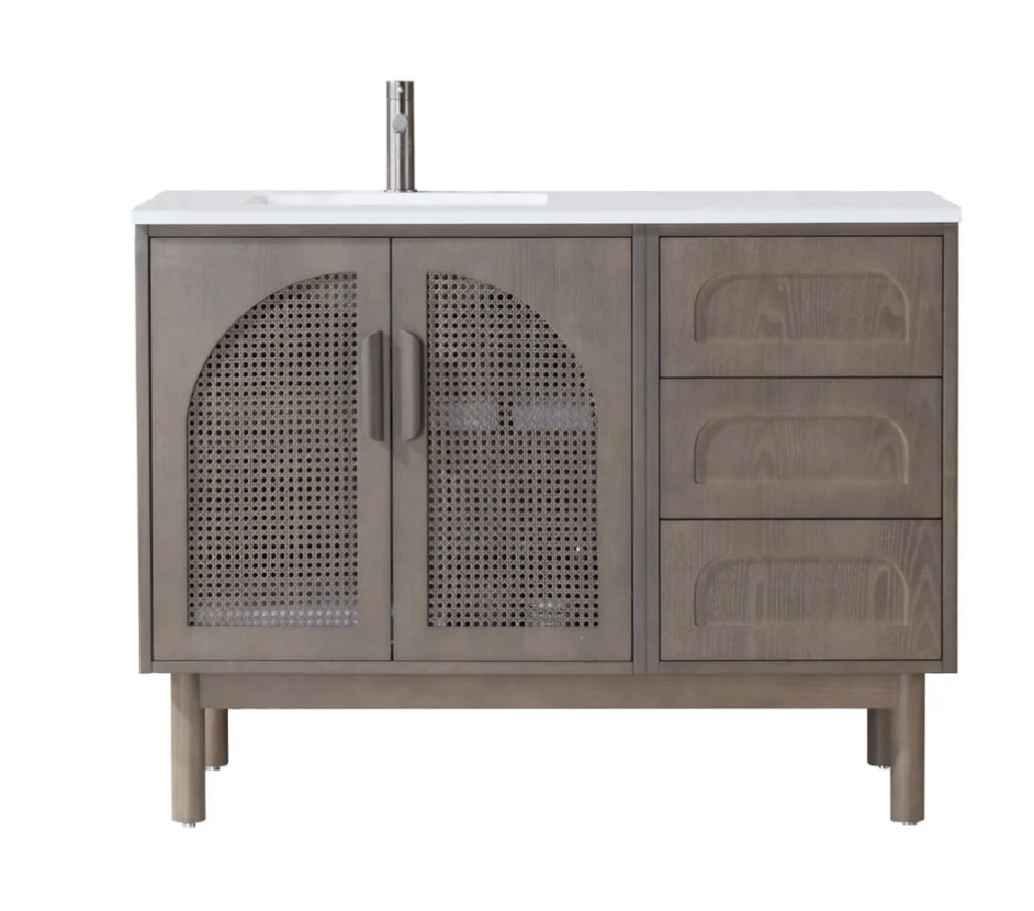 NARA 48” CHESTNUT OAK BATHROOM VANITY