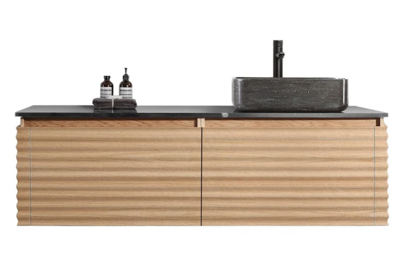 OCALA 60” MAPLE RIGHT SINK BATHROOM VANITY