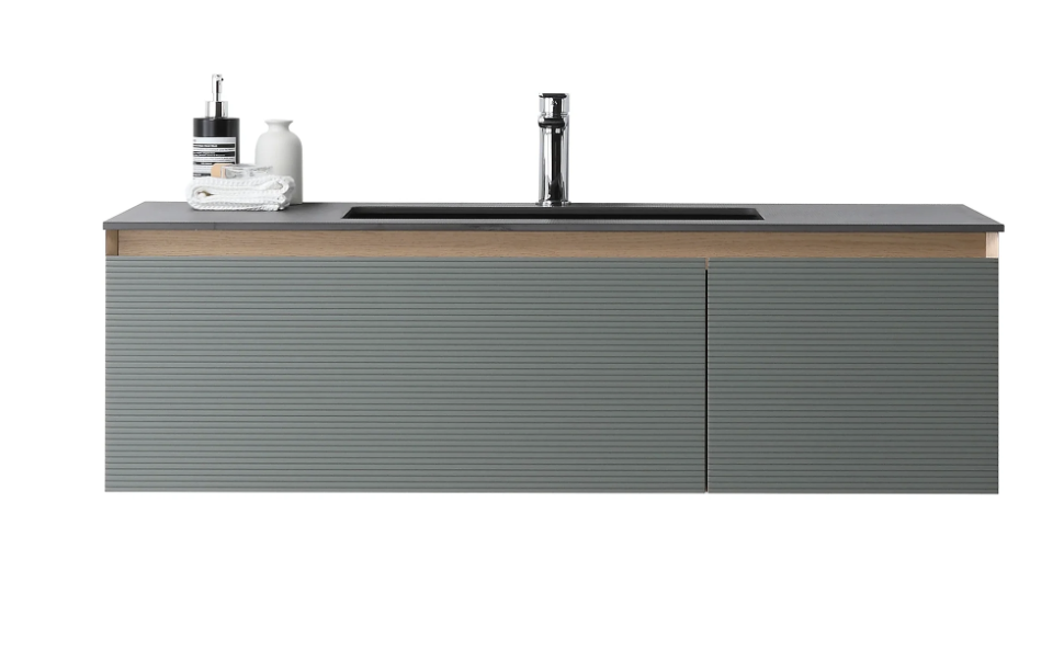 OSLO 48” SAGE GREEN/WHITEWASH BATHROOM VANITY