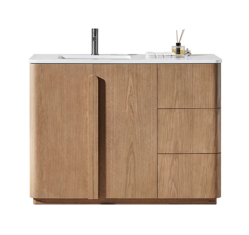 PARMA 48” NATURAL TEAK BATHROOM VANITY